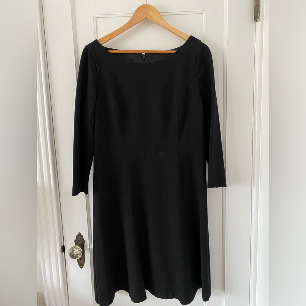 J. Crew Fit and Flare sheath dress in stretch ponte. Size Large